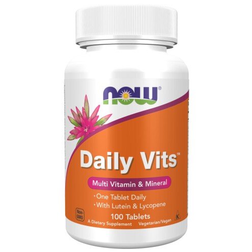 NOW Foods, Daily Vits Multi - 100 Tablete NOW Foods, Daily Vits Multi, pentru pentru susținerea sănătății generale și a sistemului imunitar