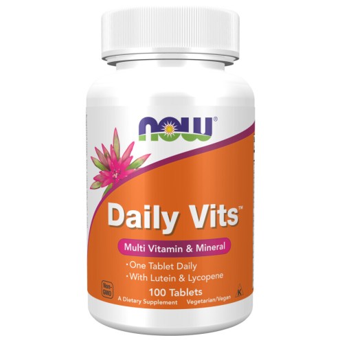 NOW Foods, Daily Vits Multi - 100 Tablete NOW Foods, Daily Vits Multi, pentru pentru susținerea sănătății generale și a sistemului imunitar