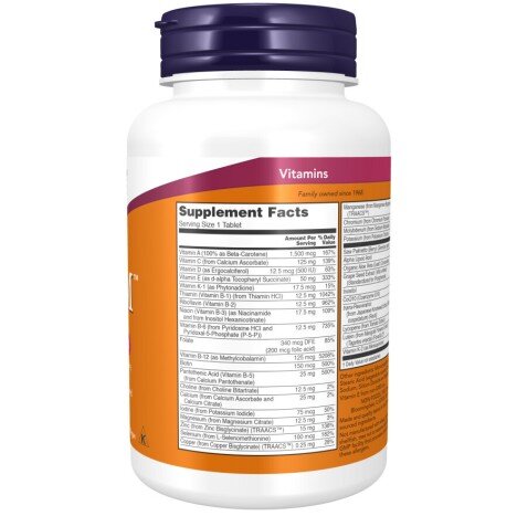 NOW Foods, ADAM, Super Multivitamine pentru Barbati - 60 Tablete NOW Foods, ADAM, Super Multivitamine pentru Barbati, pentru pentru susținerea sănătății bărbaților și echilibrul hormonal