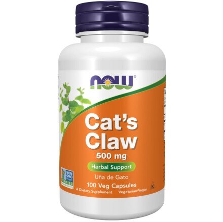 NOW Foods, Cat's Claw 500mg - 100 Capsule NOW Foods, Cat's Claw 500mg, pentru pentru susținerea sistemului imunitar și protecția antioxidantă