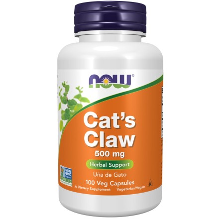 NOW Foods, Cat's Claw 500mg - 100 Capsule NOW Foods, Cat's Claw 500mg, pentru pentru susținerea sistemului imunitar și protecția antioxidantă