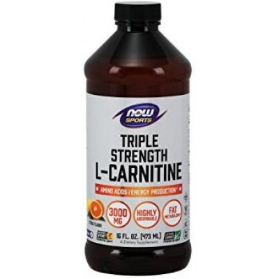 NOW Foods, L-Carnitina Lichida Carnipure® 3000mg - 473ml